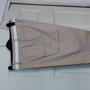 Brooks Brothers flat front chinos.